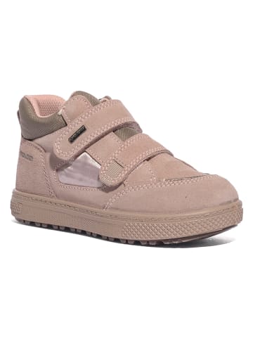 Skórzane sneakersy w kolorze jasnoróżowym