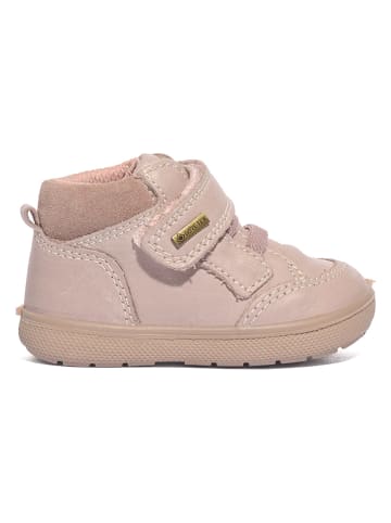 Leder-Sneakers in Rosa