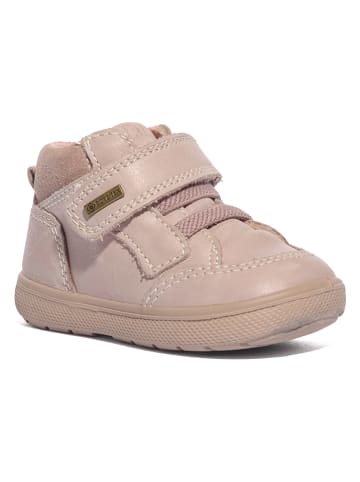 Leder-Sneakers in Rosa