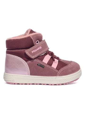 Skórzane sneakersy w kolorze jasnoróżowo-czerwonym