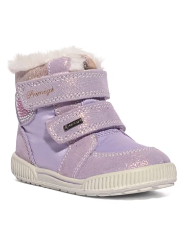 Leder-Boots in Flieder
