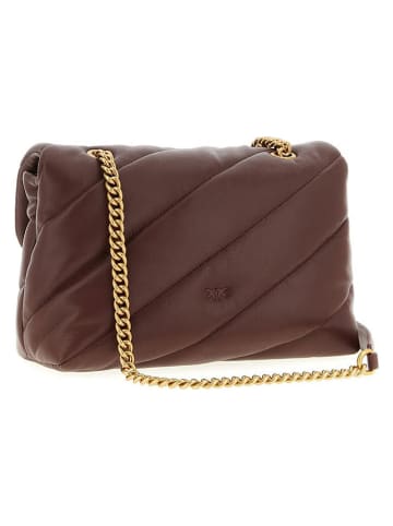 Leder-Umhängetasche in Pflaume - (B)27 x (H)18 x (T)11 cm