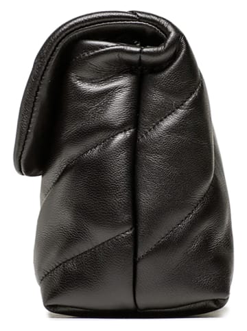Skórzana torebka w kolorze czarnym - 27 x 19 x 11 cm