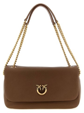Leder-Umhängetasche in Braun - (B)25 x (H)13 x (T)7 cm