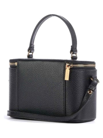 Leder-Umhängetasche in Schwarz - (B)18 x (H)12 x (T)8 cm