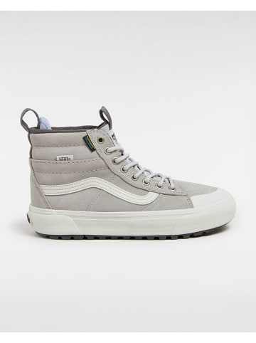 Leder-Sneakers in Grau