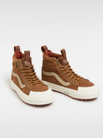 Leder-Sneakers ''Sk8-Hi'' in Hellbraun