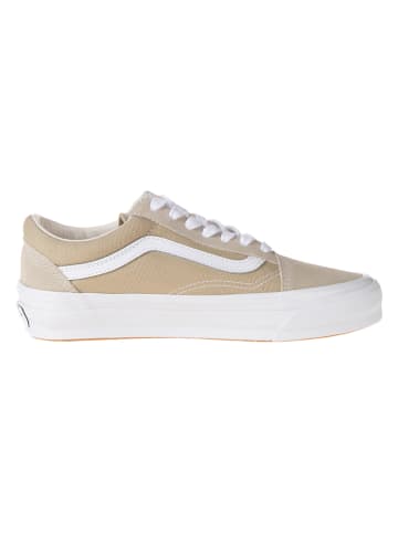 Leren sneakers "Old Skool" beige
