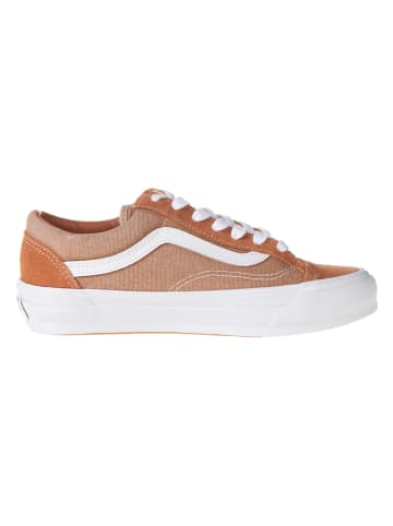 Leren sneakers "Old Skool" lichtbruin