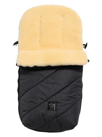 Lammfell-Fußsack "Polar" in Anthrazit - (L)85 x (B)43 cm