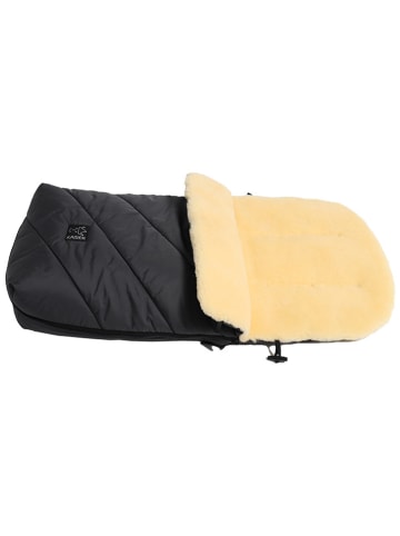 Lammfell-Fußsack "Polar" in Anthrazit - (L)85 x (B)43 cm