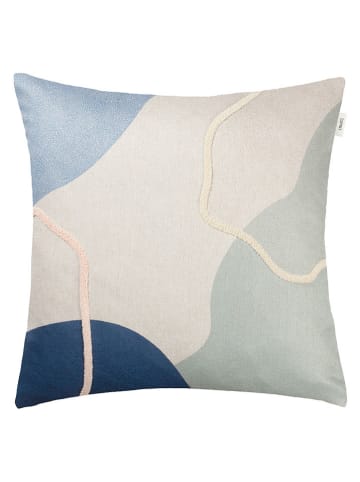 Kissenhülle in Blau/ Creme/ Grün