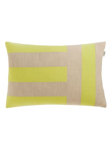 Kissenhülle "Greta" in Beige/ Gelb