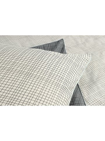 Renforcé beddengoedset "Grid" grijs