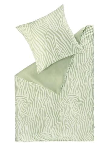 Renforcé beddengoedset "Salo" groen