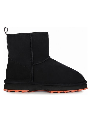 Leren winterboots zwart