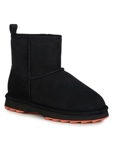 Leren winterboots zwart