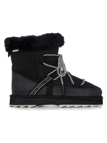 Leren winterboots zwart