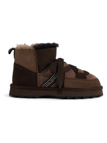 Leren winterboots bruin