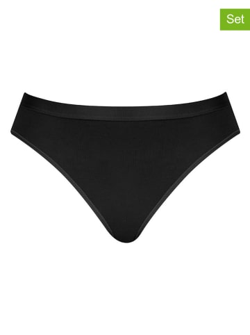 2er-Set: Slips in Schwarz