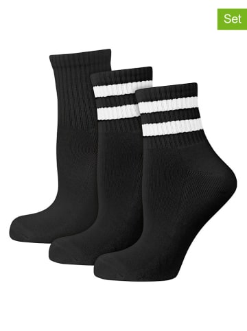 3er-Set: Socken in Schwarz