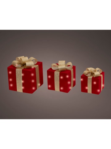 Micro-LED-Dekoleuchte "Geschenkschachtel" in Rot