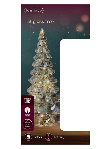 Micro-LED-Dekoleuchte "Baum" in Gold - (H)21 cm