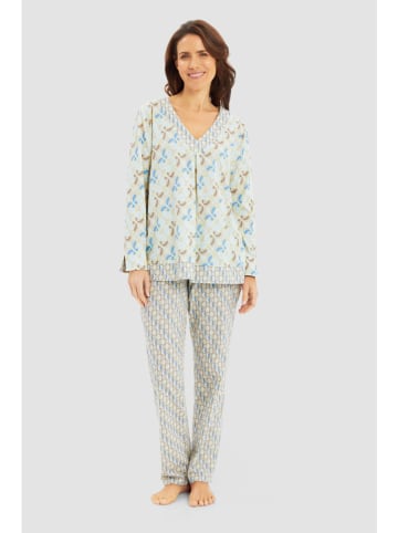 Pyjama beige/groen
