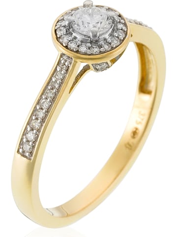 Gouden ring "Brillant Somptueux" met diamanten