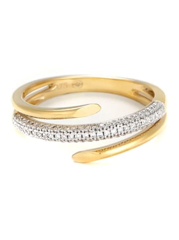 Gouden ring "Cléopatre" met diamanten