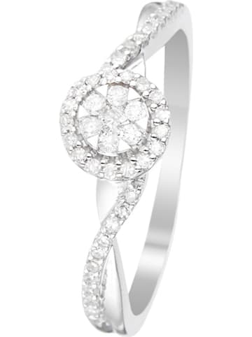 Witgouden ring "Mon Idéal" met diamanten