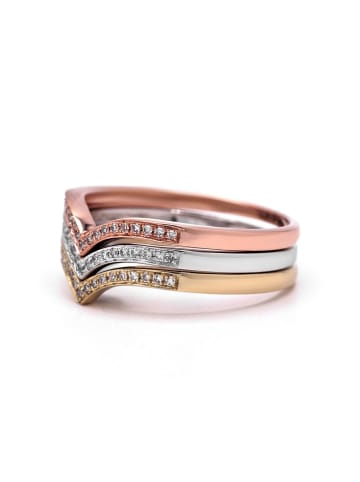 Weißgold-/ Gold/ Roségold-Ring "Katerina" mit Diamanten