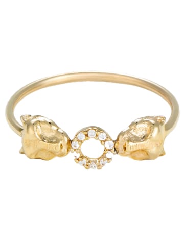 Gouden ring "Fierce" met edelstenen