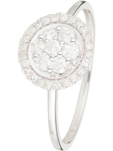 Witgouden ring "Canberra" met diamanten