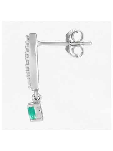 Weißgold-Ohrstecker "Savitr" mit Diamanten