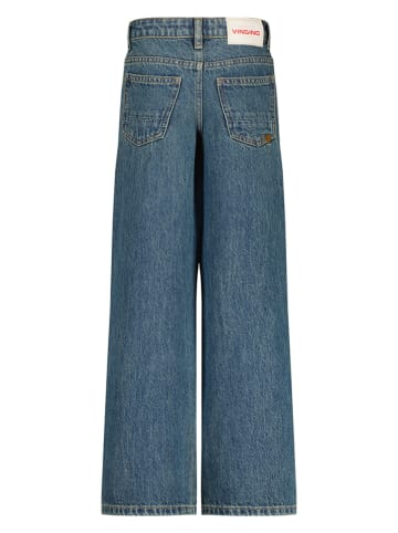 Spijkerbroek - wide leg - blauw