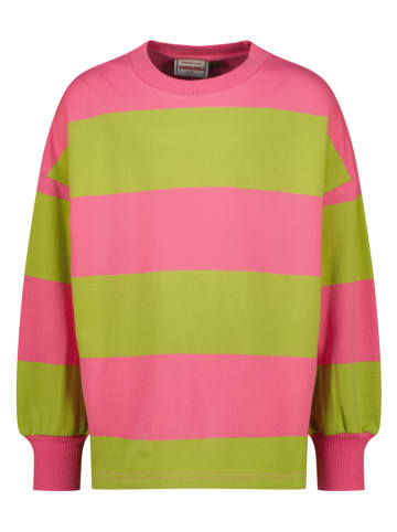 Sweatshirt "Narina" roze/olijfgroen