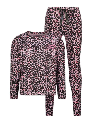 Pyjama in Schwarz/ Rosa