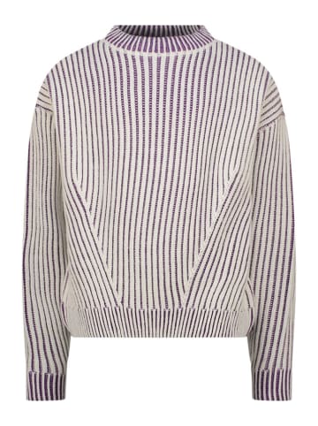Trui wit/paars