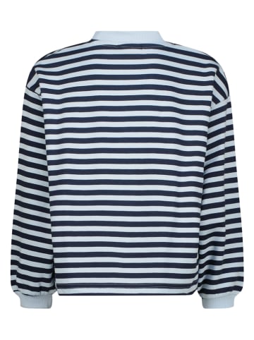 Sweatshirt "Novie" lichtblauw/donkerblauw