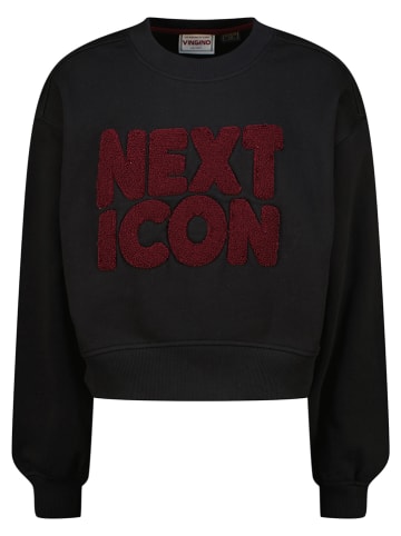 Sweatshirt "Noralie" in Schwarz