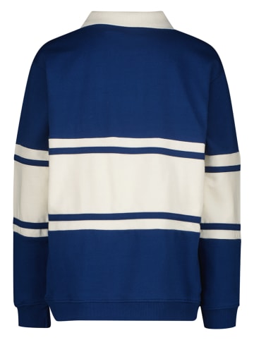 Poloshirt donkerblauw/wit