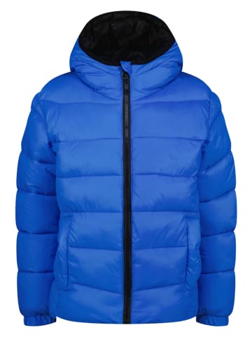 Doorgestikte jas "Telfu" blauw