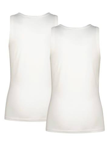 2-delige set: tops wit