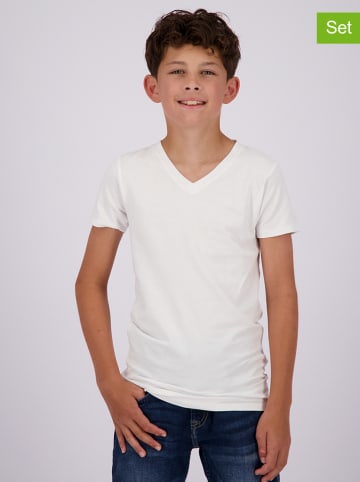 2-delige set: shirts wit