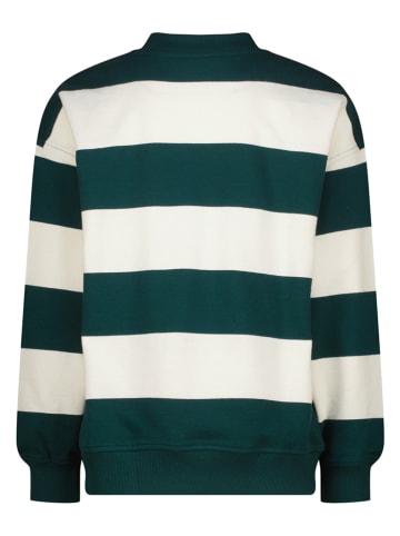 Sweatshirt "Navish" groen/crème