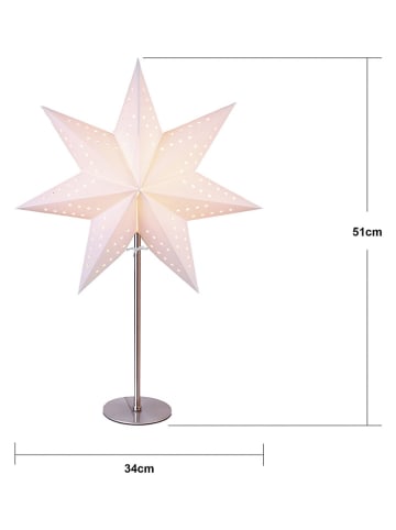 Staande lamp "Bobo" crème - (B)34 x (H)51 cm