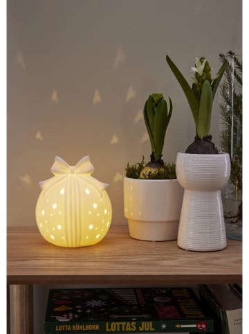 Figurka dekoracyjna LED "Rozy" w kolorze białym - wys. 14 x Ø 12 cm