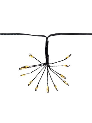Łańcuch świetlny LED "Dew Drop Flower" w kolorze czarnym - dł. 210 cm