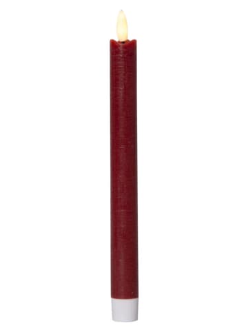 2-delige set: ledkaarsen "Flamme" rood - (H)24,4 cm